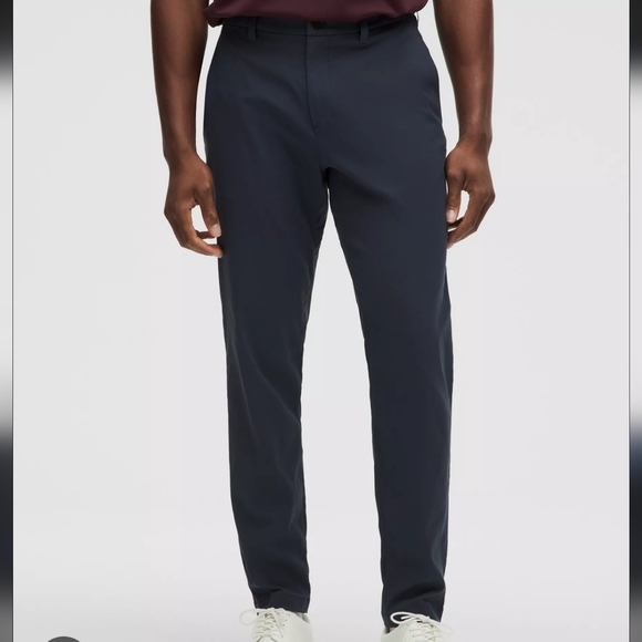 Lululemon ABC Slim-Fit Golf Charcoal Trousers